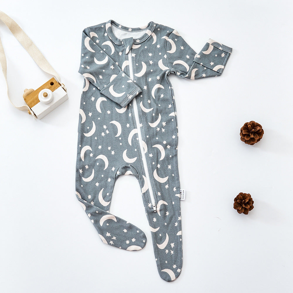 Baby Bamboo Cotton Pajamas Home Clothes Baby Jumpsuit